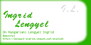 ingrid lengyel business card